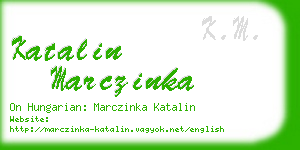 katalin marczinka business card